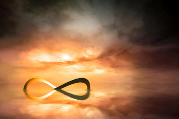 Laminated Artwork of the Infinity Symbol Art Print Poster Dry Erase Wall Art 36x24