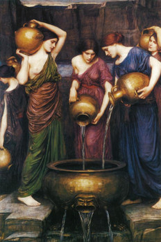 Laminated John William Waterhouse Danades Realism Romantic Artwork Women Portrait Oil Painting Wall Art Renaissance Art Prints Canvas JW Waterhouse Painting Poster Dry Erase Sign 24x36