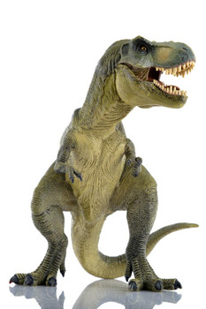 Laminated Lifelike Tyrannosaurus Rex TRex Dinosaur Silhouette Photo Realistic Rendering Drawing Illustration Animal Poster Dry Erase Wall Art 24x36