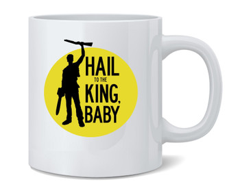 Hail To The King Baby Horror Army Zombie Ceramic Coffee Mug Tea Cup Fun Novelty Gift 12 oz