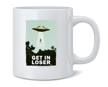 Get Loser UFO Abduction I Want To Believe Funny Mug 12oz