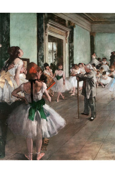 The Ballet Class Lesson Master Jules Perrot Art Print Edgar Degas Thick Paper Sign Print Picture 8x12