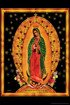 Our Lady of Guadalupe Famous Motivational Inspirational Quote Religious Art Thick Paper Sign Print Picture 8x12