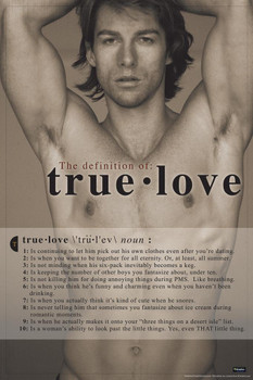 The Definition of True Love Funny Thick Paper Sign Print Picture 8x12