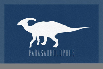 Dinosaur Parasaurolophus Blue Dinosaur Poster For Kids Room Dino Pictures Bedroom Dinosaur Decor Dinosaur Pictures For Wall Dinosaur Wall Art Prints for Walls Thick Paper Sign Print Picture 12x8