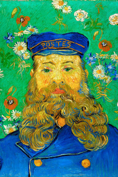 Vincent Van Gogh Portrait Of The Postman Joseph Roulin 1888 Oil On Canvas Painting Thick Paper Sign Print Picture 8x12