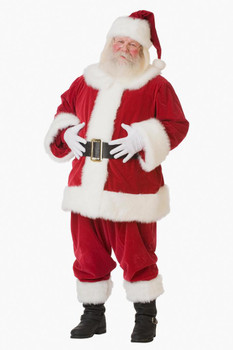 Santa Claus Standing Christmas Thick Paper Sign Print Picture 8x12