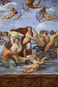 Raphael The Triumph of Galatea Angel Realism Romantic Artwork Raffaello Prints Biblical Drawings Portrait Painting Wall Art Renaissance Posters Canvas Art Thick Paper Sign Print Picture 8x12