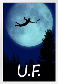 Ultimate UF The Extraterrestrial Parody Funny White Wood Framed Poster 14x20