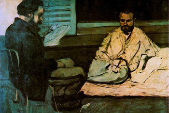 Paul Cezanne Paul Alexis Reading a Manuscript to Zola Fine Art Cool Wall Art Print Poster 18x12