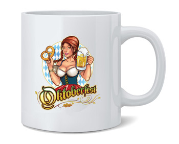 Oktoberfest Beer Waitress Ceramic Coffee Mug Tea Cup Fun Novelty Gift 12 oz