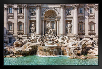 Fountain of Trevi Rome Italy Photo Photograph Art Print Stand or Hang Wood Frame Display Poster Print 13x9