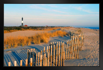 Fire Island Lighthouse Long Island New York Photo Photograph Art Print Stand or Hang Wood Frame Display Poster Print 13x9
