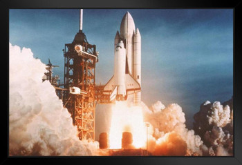 Space Shuttle Launch Take Off Photo Photograph Art Print Stand or Hang Wood Frame Display Poster Print 13x9