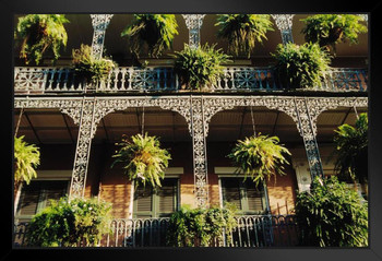 French Quarter Balconies in New Orleans Photo Photograph Art Print Stand or Hang Wood Frame Display Poster Print 13x9