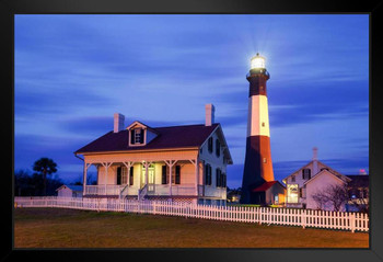 Tybee Island Lighthouse Savannah Georgia Photo Photograph Art Print Stand or Hang Wood Frame Display Poster Print 13x9