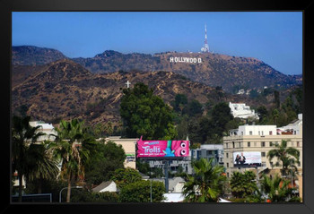 Hollywood Sign American Cultural Icon Los Angeles California Photo Photograph Art Print Stand or Hang Wood Frame Display Poster Print 13x9