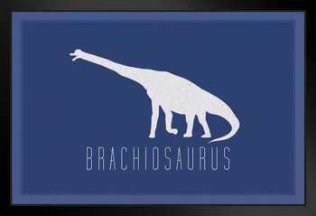 Dinosaur Brachiosaurus Blue Dinosaur Poster For Kids Room Dino Pictures Bedroom Dinosaur Decor Dinosaur Pictures For Wall Dinosaur Wall Art Prints for Walls Stand or Hang Wood Frame Display 9x13