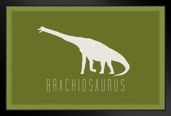Dinosaur Brachiosaurus Green Dinosaur Poster For Kids Room Dino Pictures Bedroom Dinosaur Decor Dinosaur Pictures For Wall Dinosaur Wall Art Prints for Walls Stand or Hang Wood Frame Display 9x13