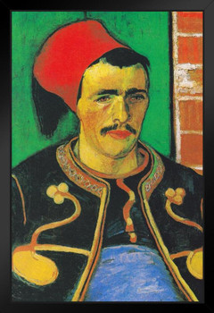 Vincent Van Gogh Le Zouave Soldier Half Figure 1888 Oil On Canvas Post Impressionist Painter Art Print Stand or Hang Wood Frame Display Poster Print 9x13