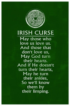 Irish Curse Life Love God Poem Motivational Quote Cool Wall Art Print Poster 12x18