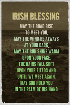 Irish Blessing Cool Wall Art Print Poster 12x18