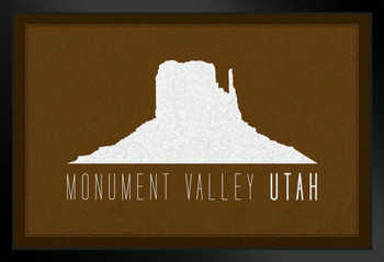 Monument Valley Utah Landmark Brown Art Print Stand or Hang Wood Frame Display Poster Print 9x13
