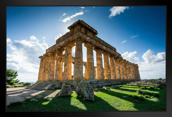 Acropolis of Selinunte Sicily Italy Photo Photograph Art Print Stand or Hang Wood Frame Display Poster Print 13x9