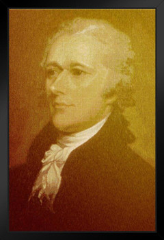 Alexander Hamilton Portrait Art Print Stand or Hang Wood Frame Display Poster Print 9x13