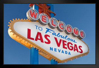 Welcome To Fabulous Las Vegas Sign Photo Photograph Art Print Stand or Hang Wood Frame Display Poster Print 9x13