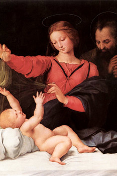Raphael Madonna of Loreto Fine Art Baby Realism Romantic Artwork Raffaello Prints Biblical Drawings Portrait Painting Wall Art Renaissance Posters Canvas Art Cool Wall Art Print Poster 12x18