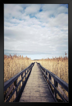 Wooden Boardwalk Photo Photograph Art Print Stand or Hang Wood Frame Display Poster Print 9x13