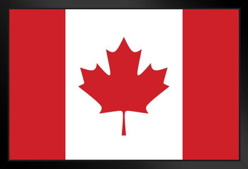 Flag of Canada Art Print Stand or Hang Wood Frame Display Poster Print 9x13