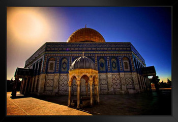 Dome of the Rock Old City Jerusalem Photo Photograph Art Print Stand or Hang Wood Frame Display Poster Print 13x9