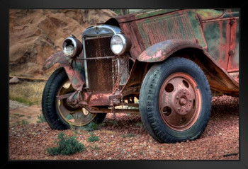 Chevrolet Relick Abandoned Automobile Photo Photograph Art Print Stand or Hang Wood Frame Display Poster Print 13x9