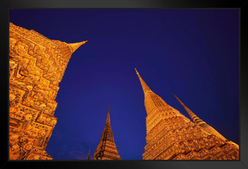 Wat Pho Temple Bangkok Thailand Photo Photograph Art Print Stand or Hang Wood Frame Display Poster Print 13x9
