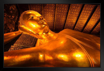 Buddha Statue Wat Pho Bangkok Thailand Photo Photograph Art Print Stand or Hang Wood Frame Display Poster Print 13x9