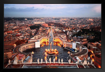 St Peters Square Vatican City Rome Italy Photo Photograph Art Print Stand or Hang Wood Frame Display Poster Print 13x9