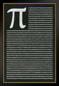 Mathematical Number PI to 1801 Decimals Greek Letter Math Classroom Science Educational Teacher Learning Homeschool Chart Display Supplies Teaching Aide Pie Stand or Hang Wood Frame Display 9x13