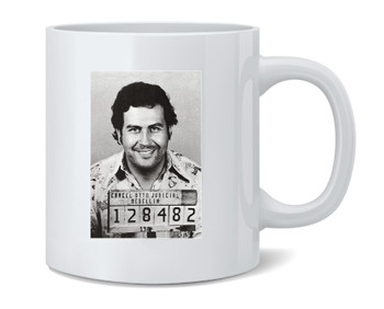 Pablo Escobar El Patron Medellin Colombia Mugshot Ceramic Coffee Mug Tea Cup Fun Novelty Gift 12 oz