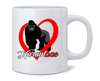 Harambe Is My HaramBAE Meme RIP Gorilla Ceramic Coffee Mug Tea Cup Fun Novelty Gift 12 oz