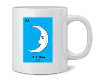 La Luna Moon Loteria Card Mexican Bingo Coffee Mug 12oz