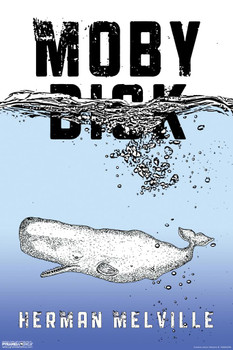 Laminated Moby Dick Herman Melville Ocean Art Print Poster Dry Erase Sign 24x36