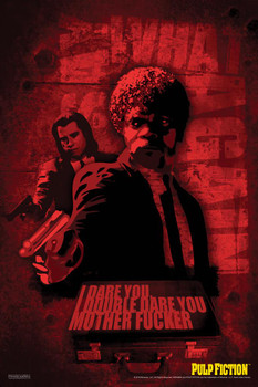 Pulp Fiction Poster Jules Winnfield Say What Again I Double Dare