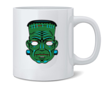 Frankenstein Retro Mask Horror Halloween Costume Mug 12oz