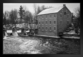 Watsons Mill Manotick Ontario Grist Flour Mill Photo Photograph Art Print Stand or Hang Wood Frame Display Poster Print 13x9