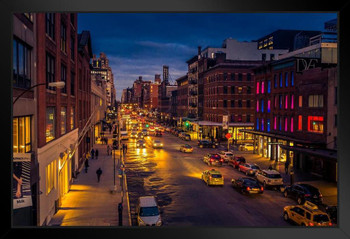 High Line Park New York City in Winter at Dusk Photo Photograph Art Print Stand or Hang Wood Frame Display Poster Print 13x9