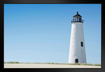 View of Great Point Lighthouse Nantucket Photo Photograph Art Print Stand or Hang Wood Frame Display Poster Print 13x9