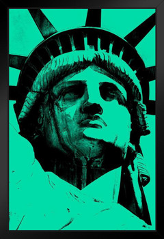 Lady Liberty New York City NYC Landmark Pop Art Print Stand or Hang Wood Frame Display Poster Print 9x13