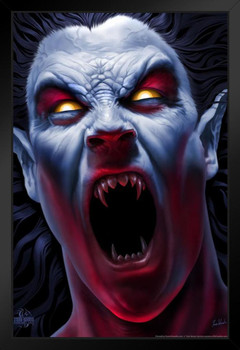 The Awakening Vampire Tom Wood Fantasy Art Horror Monster Spooky Scary Halloween Decoration Stand or Hang Wood Frame Display 9x13